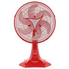 VENT. BRITANIA 30 MESA 6P 60W PROTECT VERMELHO 220V