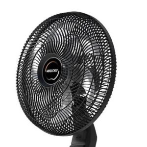 VENT. MALLORY 40 COLUNA 6P 126W EOLO PRETO HEL CINZA 3V 220V