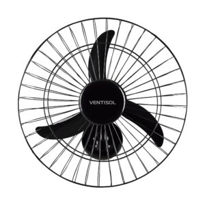 VENT. VENTISOL 50 PAREDE 3P NEW 137W G. FERRO PRETO 220V