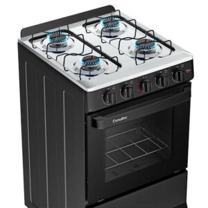 FOGAO ESMALTEC IDEAL 04 BOCAS PRETO MANUAL F4ISB 4120