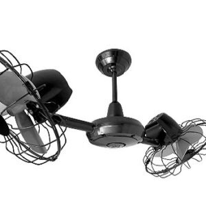 VENT. TETO GEMINI LORENSID PRETO GRADE CROMADO 220V