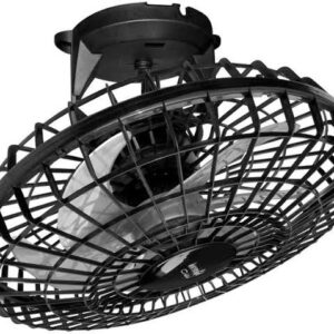 VENT. TETO ORBITAL 50 6P G. PLAST. PRETO 160W M2 LORENSID BIV