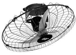 VENT. TETO ORBITAL 60 3P G. FERRO PRETO 155W M3 SPRINT LORENSID BIV