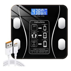 BALANCA DIGITAL 180 KG CHAO PESSOAS TOMATE MU020 VIDRO 2 PIL 220V