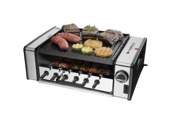 CHURRASQUEIRA ELETRICA MESA GRL700 AUT CHAPA ESPETOS GRILL CADENCE 220V