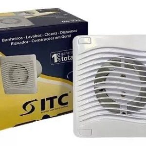 EXAUSTOR 10 CM 18W VAZAO AR 300 M3H BRANCO GRADE 170 X170 ITC 220V