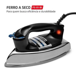 FERRO SECO TRADICONAL FS.01.BI 1250W METALICO MONDIAL 220V