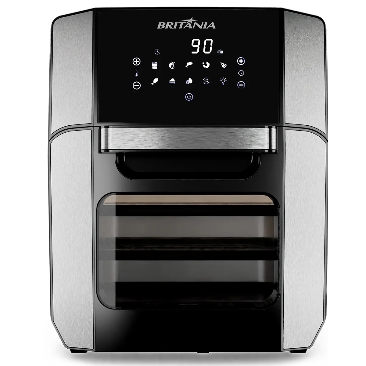 FRITADEIRA AIR FRYER 12.0 LTS 1.800W INOX PT BFR2100P OVEN BRITANIA 220V - Imagem 2