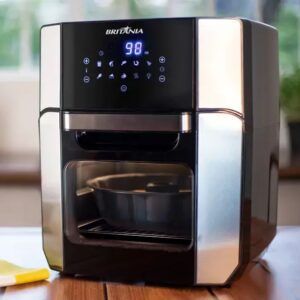 FRITADEIRA AIR FRYER 12.0 LTS 1.800W INOX PT OVEN 3 EM 1 BRF2300P BRITANIA 220V