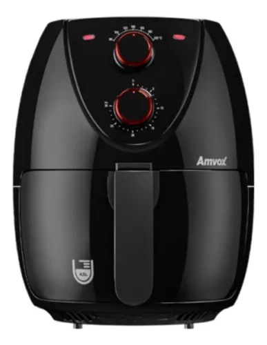 FRITADEIRA AIR FRYER 4.5 LTS 1.400W ARF1205 PRETA AMVOX