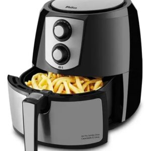 FRITADEIRA AIR FRYER 7.2 LTS 1.800W JUMBO INOX PT PFR06PI PHILCO 220V