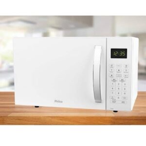 MICROONDAS PHILCO 22 LTS PME22 BRANCO ESPELHADO 220V