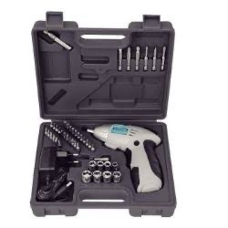 PARAFUSADEIRA TRAMONTINA 4.8V BATERIA KIT 46 PECAS C MALETA