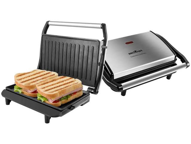 SANDUICHEIRA BRITANIA BGR27I INOX PRESS 2 EM 1 850W 220V - Imagem 2