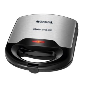 SANDUICHEIRA MONDIAL MASTER GRILL INOX PT SA20 750W 220V