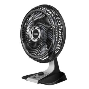 VENT. ARNO 40 MESA 6P 126W VF40 PRETO HEL. PRATA SILENCE FORCE 220V