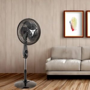 VENT. BRITANIA 30 COLUNA 6P 75W BVT350 MAXX FORCE PRETO 220V