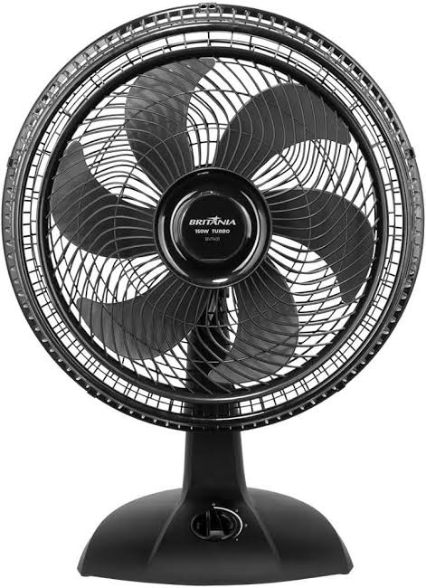 VENT. BRITANIA 40 MESA 6P 150W BVT401 MAXX FORCE PRETO HEL. PRETO 220V - Imagem 2