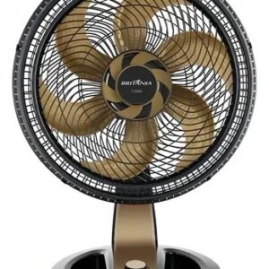 VENT. BRITANIA 40 MESA 6P 75W BVT310G TURBO PT DOURADO 220V
