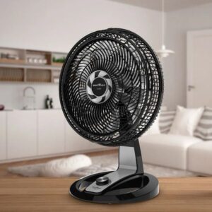 VENT. BRITANIA 40 MESA 8P 160W BVT480 BRANCO HEL. CINZA 220V