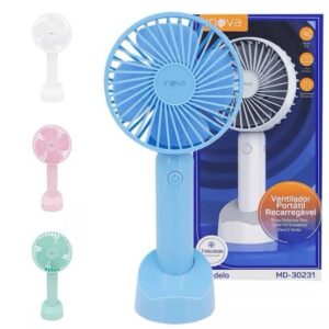 VENT. IMPORT. INOVA 10 COLUNA 3P 15W MAO MINI PORTATIL 3V MD30231 USB 2