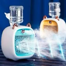 VENT. IMPORT. INOVA 10 CM MESA MINI PORTATIL GATO C. GARRAFA AGUA DESIGN MD30240