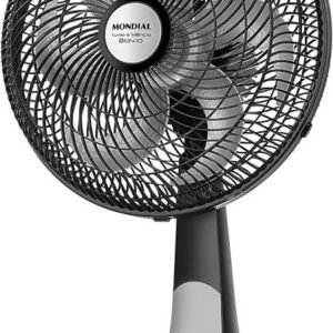 VENT. MONDIAL 30 MESA 6P 50W TURBO SILENCIOSO VT316P PRETO 220V