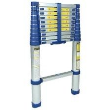 ESCADA ALUMINIO 10 DEGRAUS TELESCOPICA CAP 150 KG