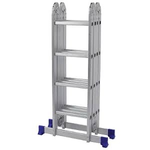 ESCADA ALUMINIO 16 DEGRAUS TIPO 4 X 4 COMERCIAL MOR