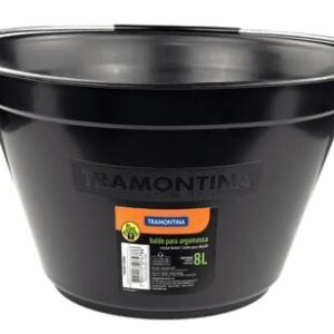 BALDE PLASTICO 8.0 LTS C ALCA PRETO TRAMONTINA
