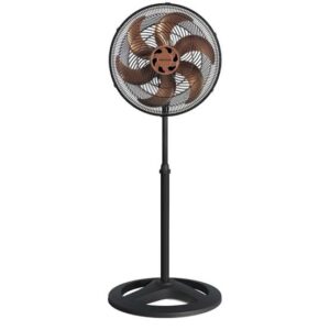 VENT. VENTISOL 40 COLUNA 6P 80W PRETO HEL. BRONZE 220V