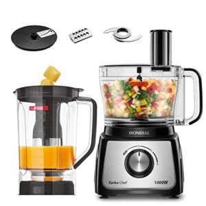 MULTIPROCESSADOR TURBO CHEF 5 EM 1 INOX PT MPN 01 B MONDIAL 220V