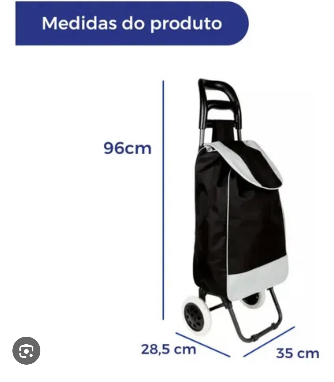 CARRINHO COMPRAS LEVA TUDO BAG TO GO PRETO 4 MOR - Imagem 2