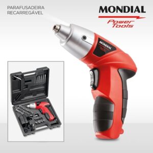 PARAFUSADEIRA MONDIAL POWER TOOLS FPF05 PT.VM BATERIA 4.8V BIV