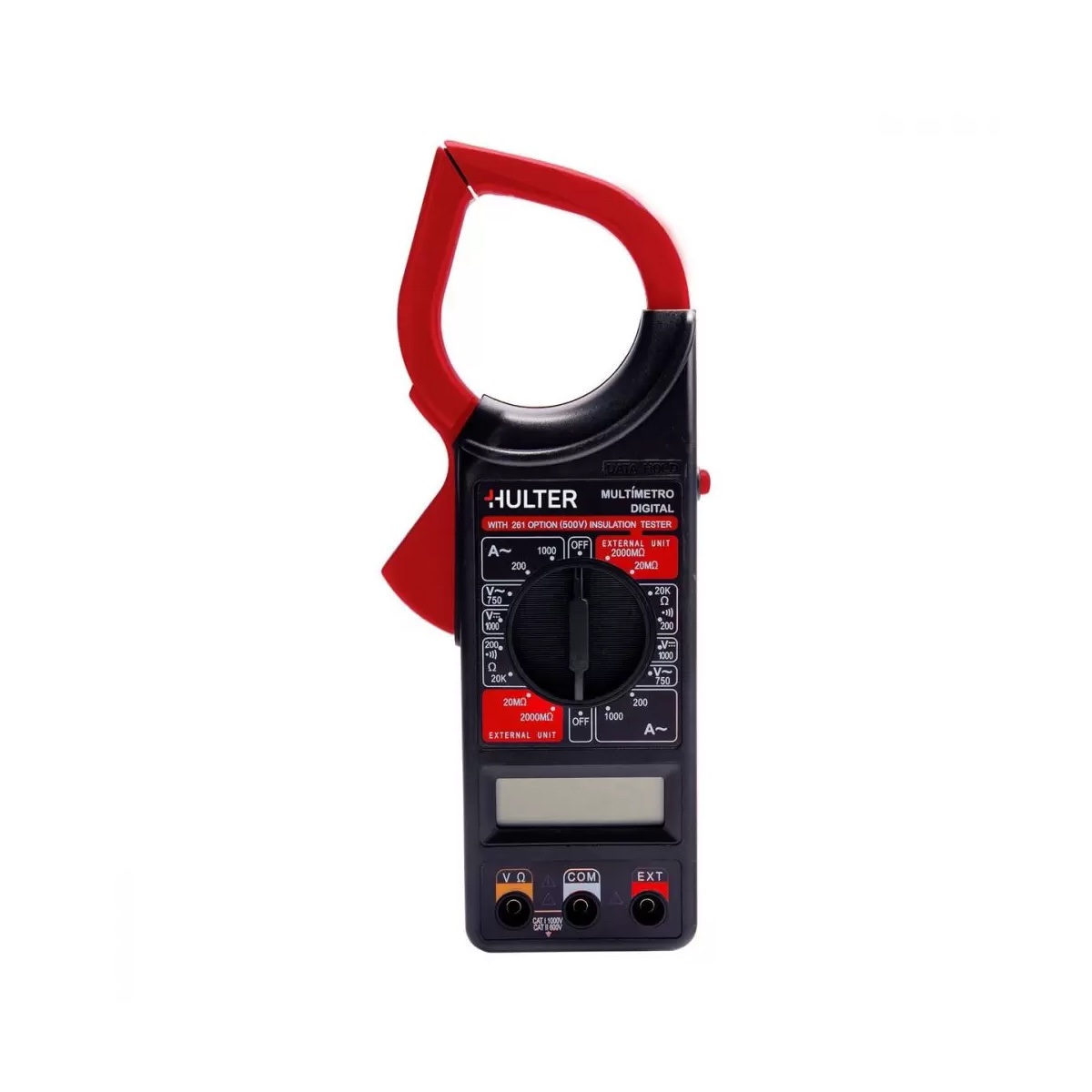 ALICATE AMPERIMETRO DIGITAL CAT II AC 750V DC 1000V HULTER - Imagem 2